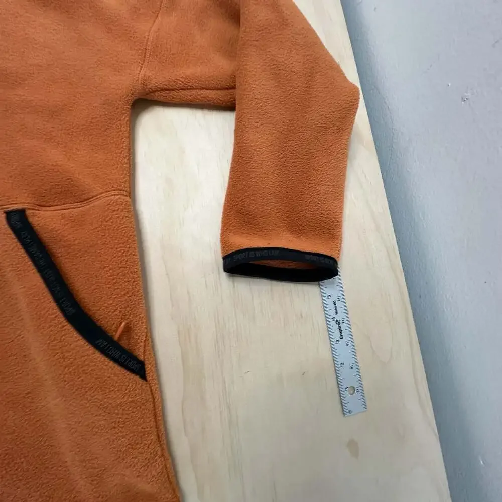 Adidas Z.N.E. Full-Zip Orange Fleece Hoodie Jacket XL